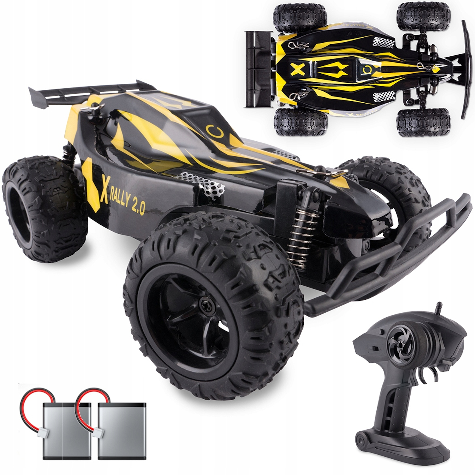 2.0 OVERMAX RC Rally Gelb Auto,