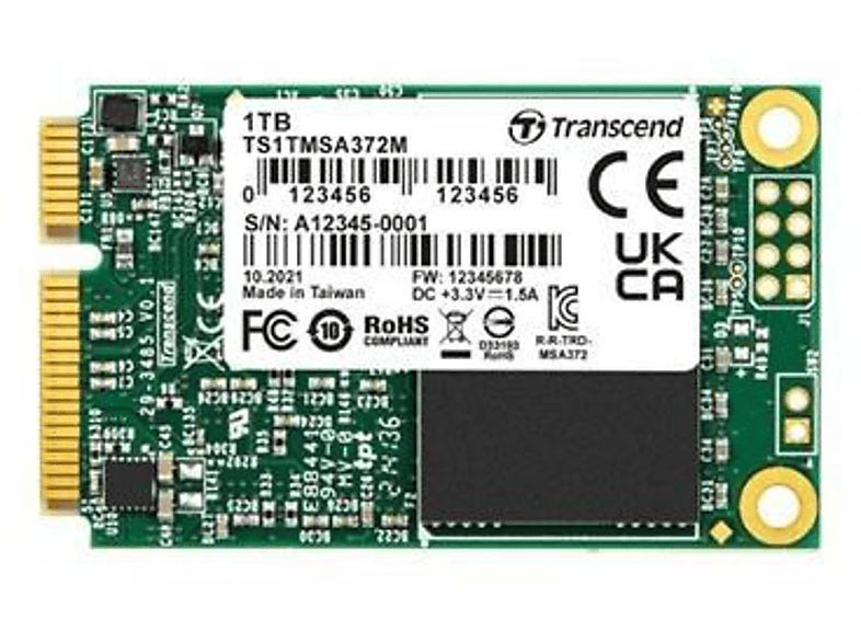 TRANSCEND Transcend MSA372M | 128 GB - mSATA - 550 MB/s - 6 Gbit/s, 128 ...