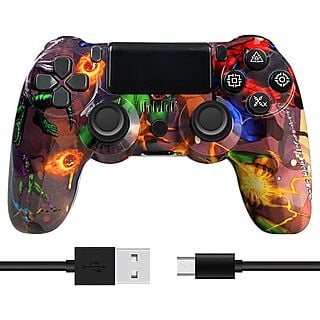Gamepad  - Hulk RESPIEL, PS4, Bluetooth, True wireless, Inalámbrica, Verde