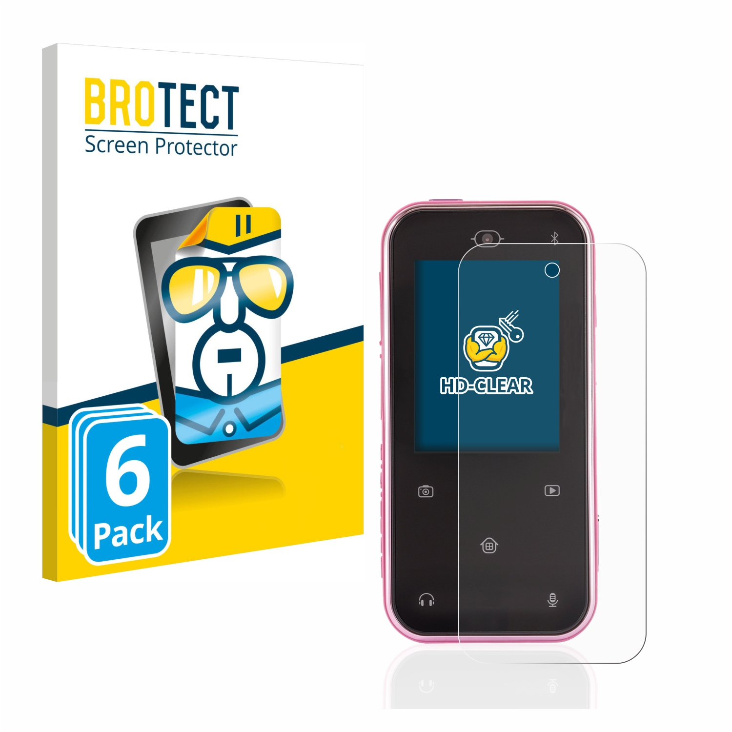 klare 6x Vtech Touch) BROTECT Schutzfolie(für Kidizoom Snap