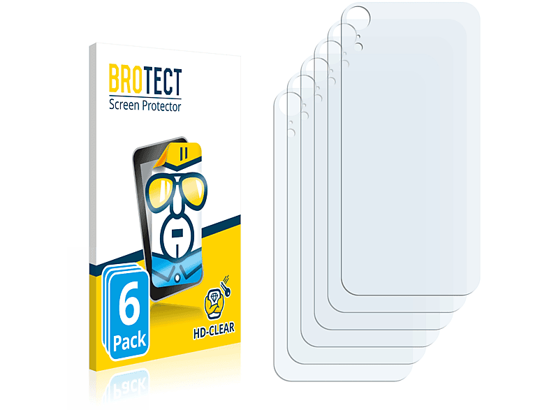 BROTECT 6x klare Schutzfolie(für Apple iPhone XR) | Displayschutzfolien & Gläser