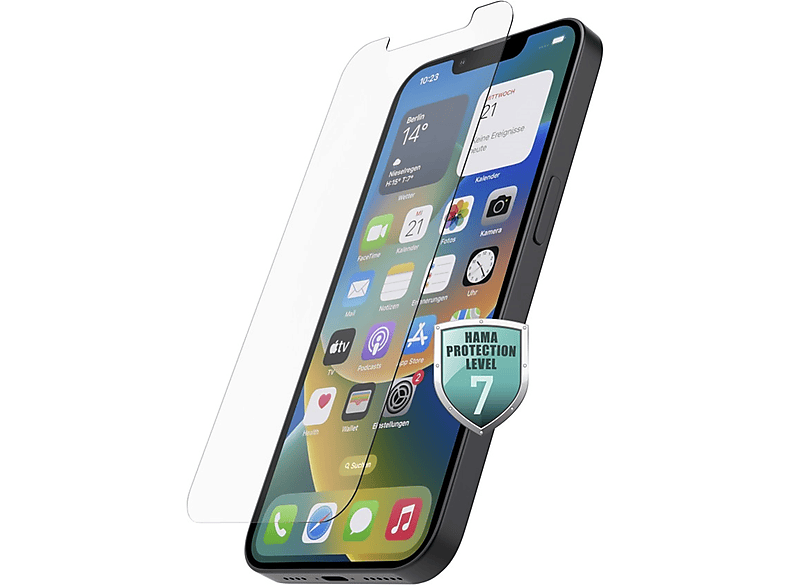 HAMA Schutzglas Displayschutzglas(für Apple iPhone 14)