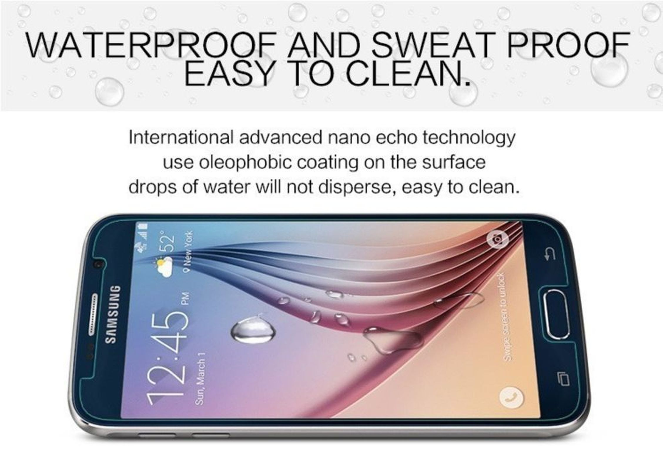 LOBWERK Glas Schutzglas(für Samsung Galaxy J3 5.0 Zoll) 2015 SM-J300