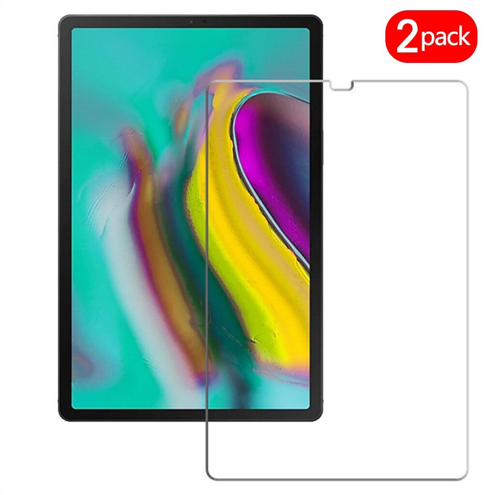 Tablet mit Displayschutz, 2er-Pack-Etikett oben rechts.