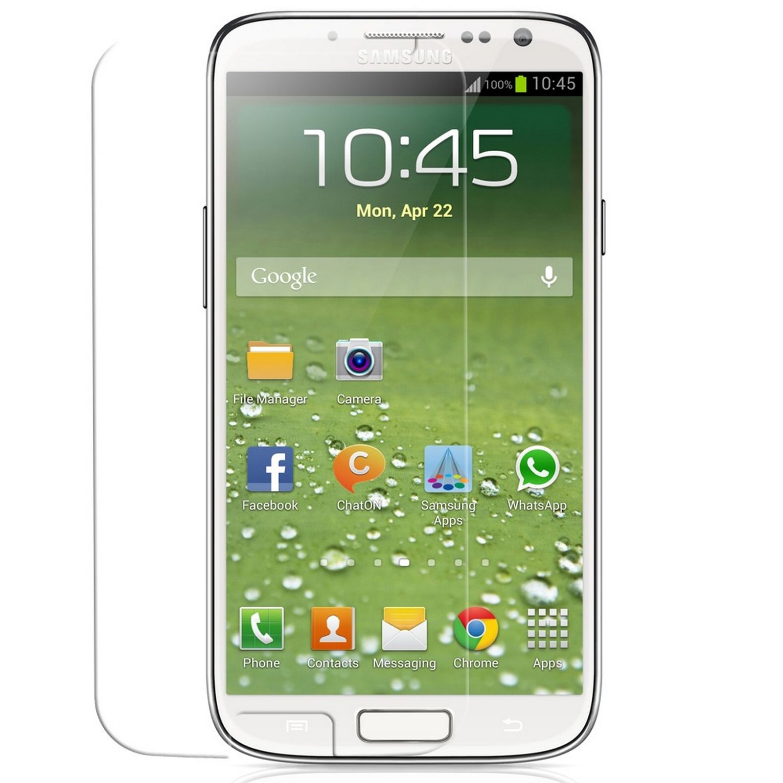 S4 GT-I9500 Galaxy 5.0 Zoll) Samsung Folie Schutzfolie(für LOBWERK