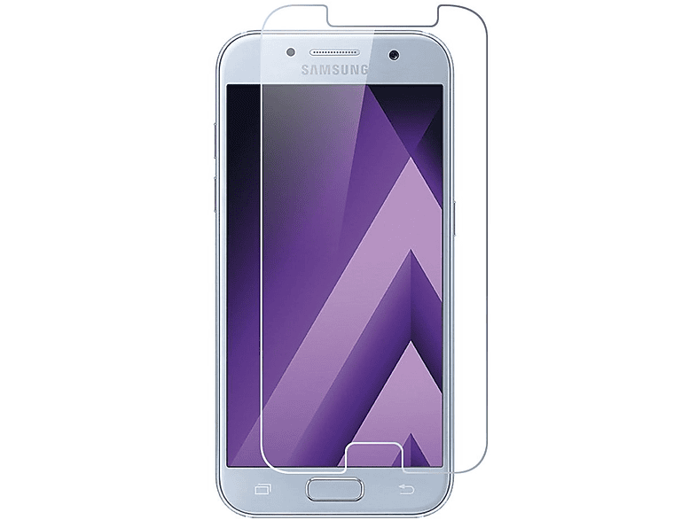 LOBWERK Glas Schutzglas(für Samsung A7-2017) Galaxy