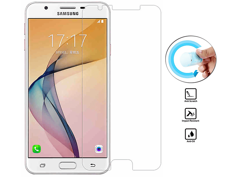 LOBWERK Folie Schutzfolie(für Samsung J7 2016 Prime Galaxy G6100/ON7)