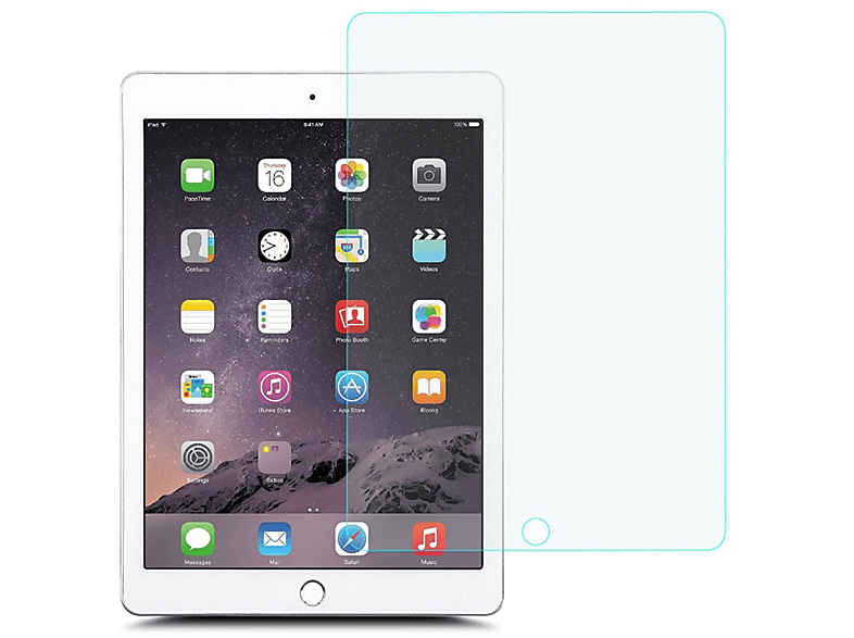 LOBWERK 2x Glas Schutzglas(für Apple iPad Pro 2017 iPad Air 3 2019 10.5 Zoll)