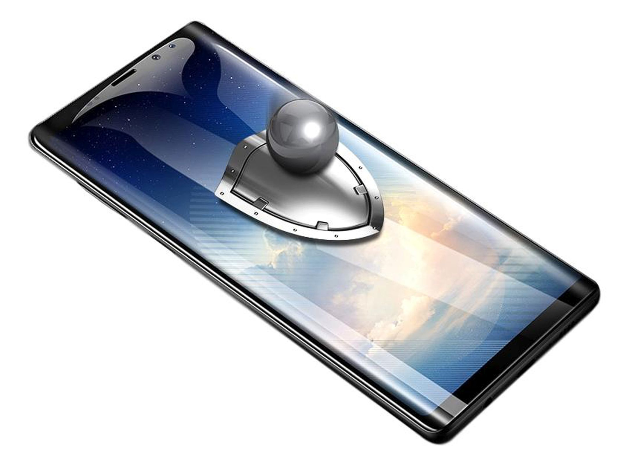 LOBWERK Glas 6.3 9 Samsung SM-N960 Schutzglas(für Note Zoll) Galaxy