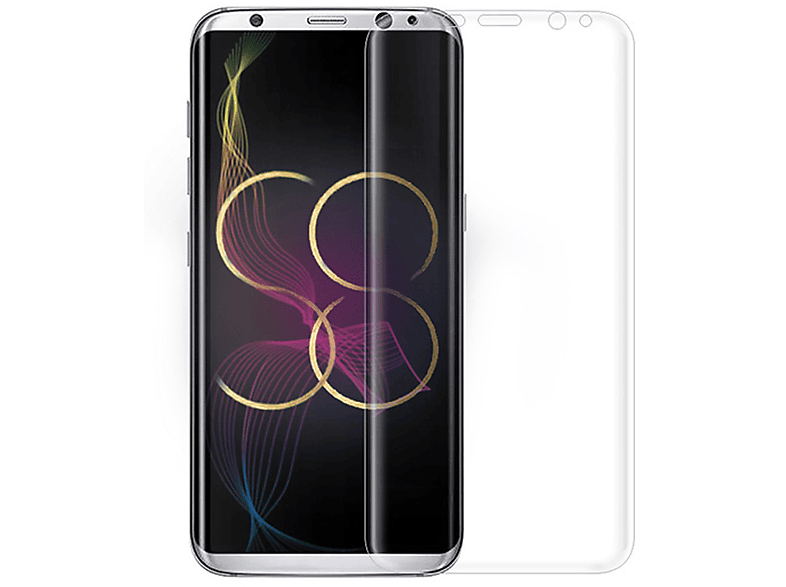 LOBWERK Glas Schutzglas(für Samsung Galaxy S8 SM-G950 5.8 Zoll)