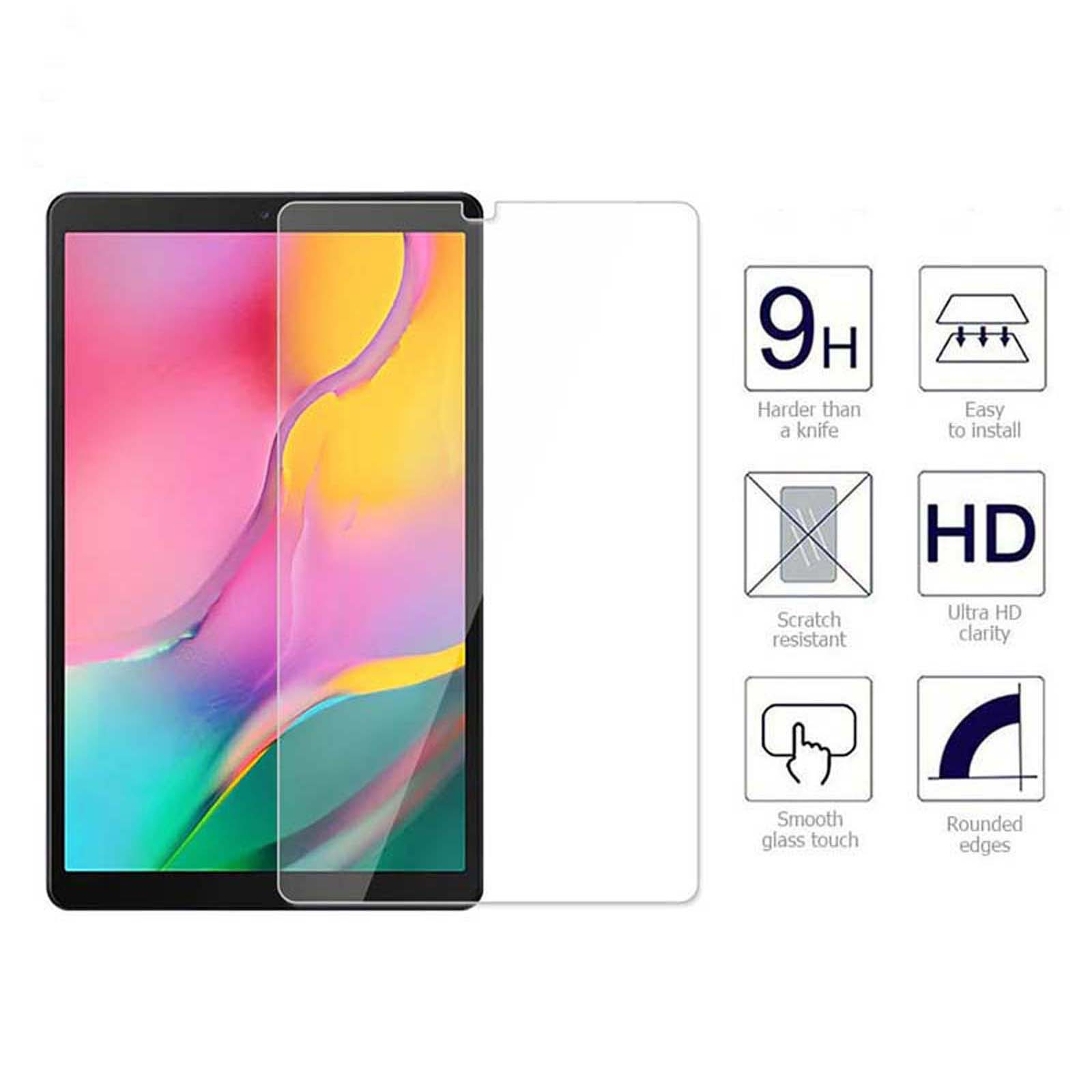 10.1 2x Schutzfolie(für Zoll) SM-T510 Folie Samsung Galaxy Tab T515 LOBWERK A
