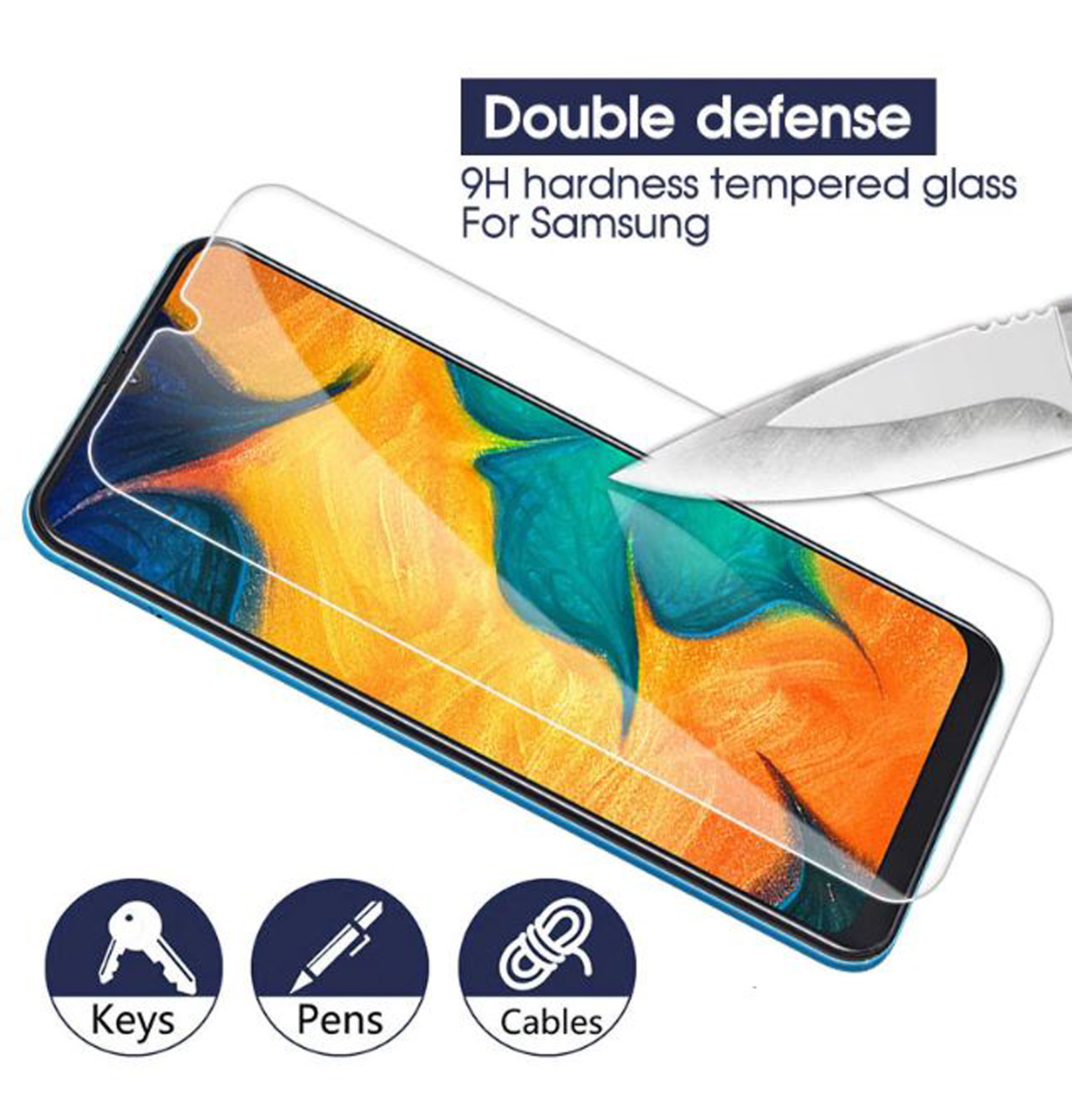 Zoll) Galaxy Schutzglas(für SM-A105 Glas A10 LOBWERK Samsung 6.2