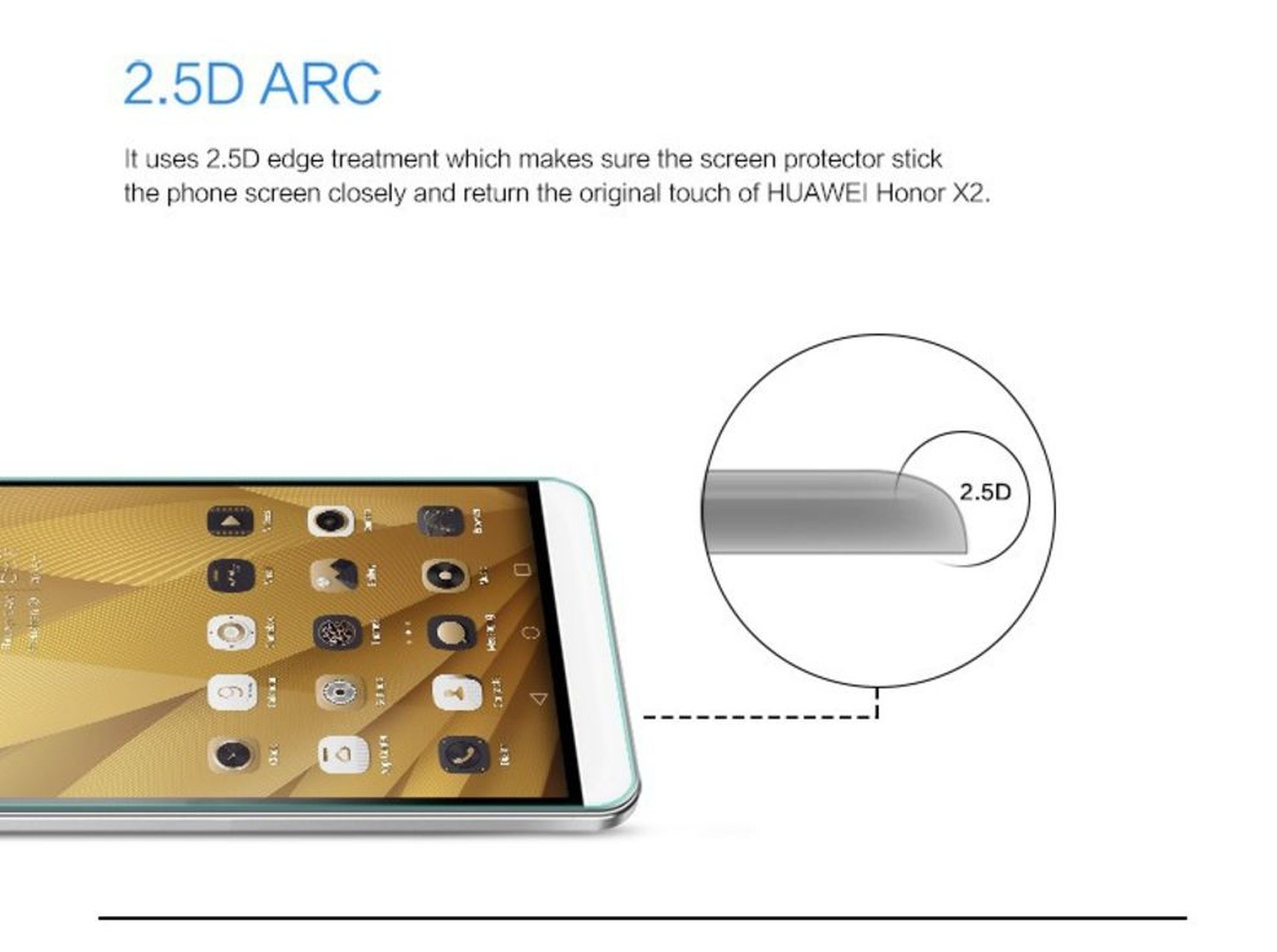 Zoll) MidiaPad X1 7.0 Glas X2 Huawei LOBWERK Schutzglas(für