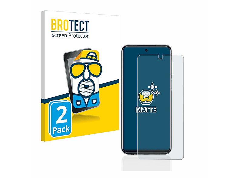 BROTECT 2x matte Schutzfolie(für Xiaomi Redmi Note 9S)