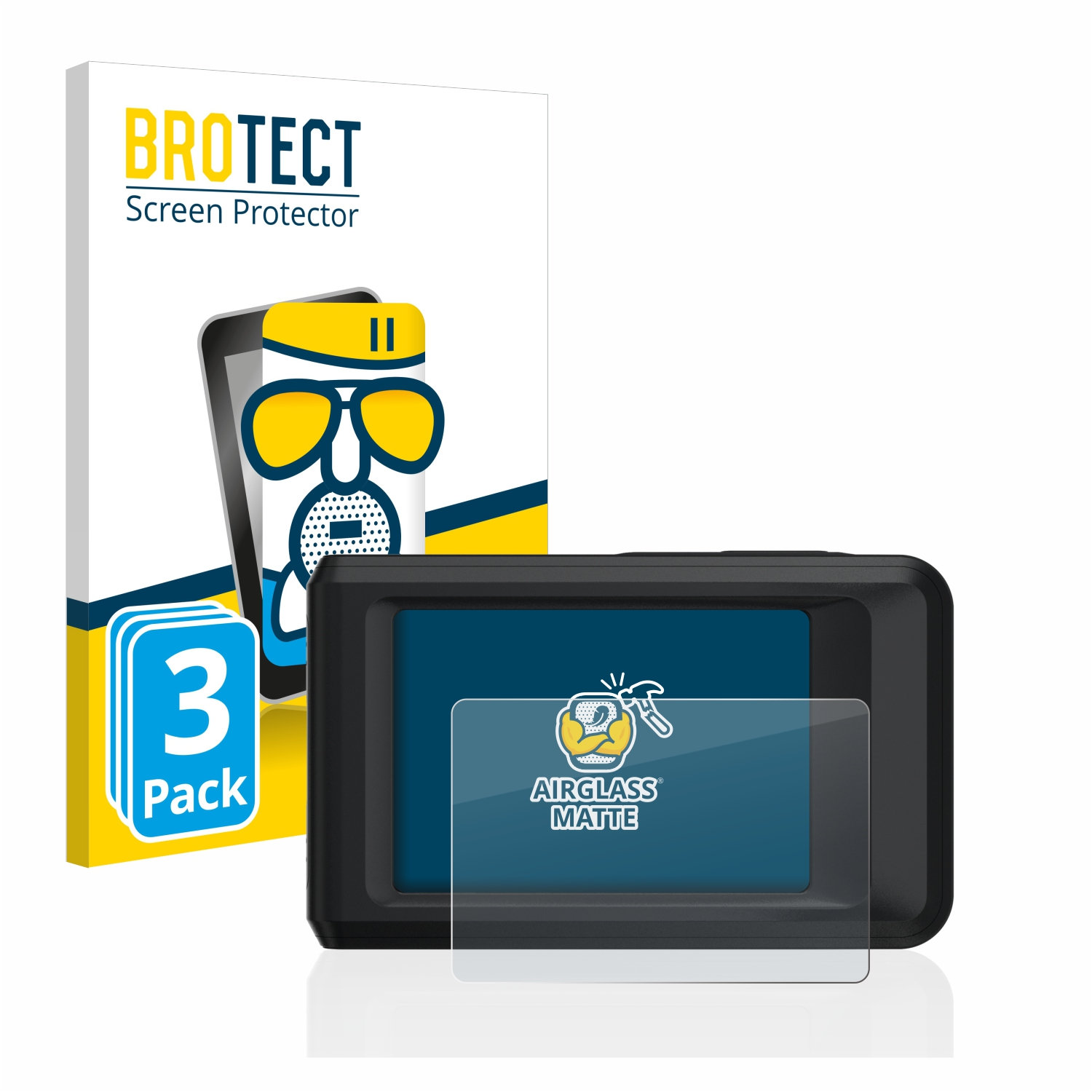 2) Hikmicro matte BROTECT 3x Schutzfolie(für Airglass Pocket