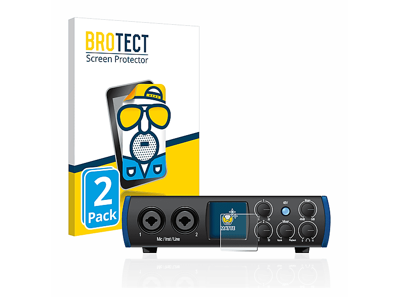 BROTECT 2x matte Schutzfolie(für PreSonus 24c) Studio