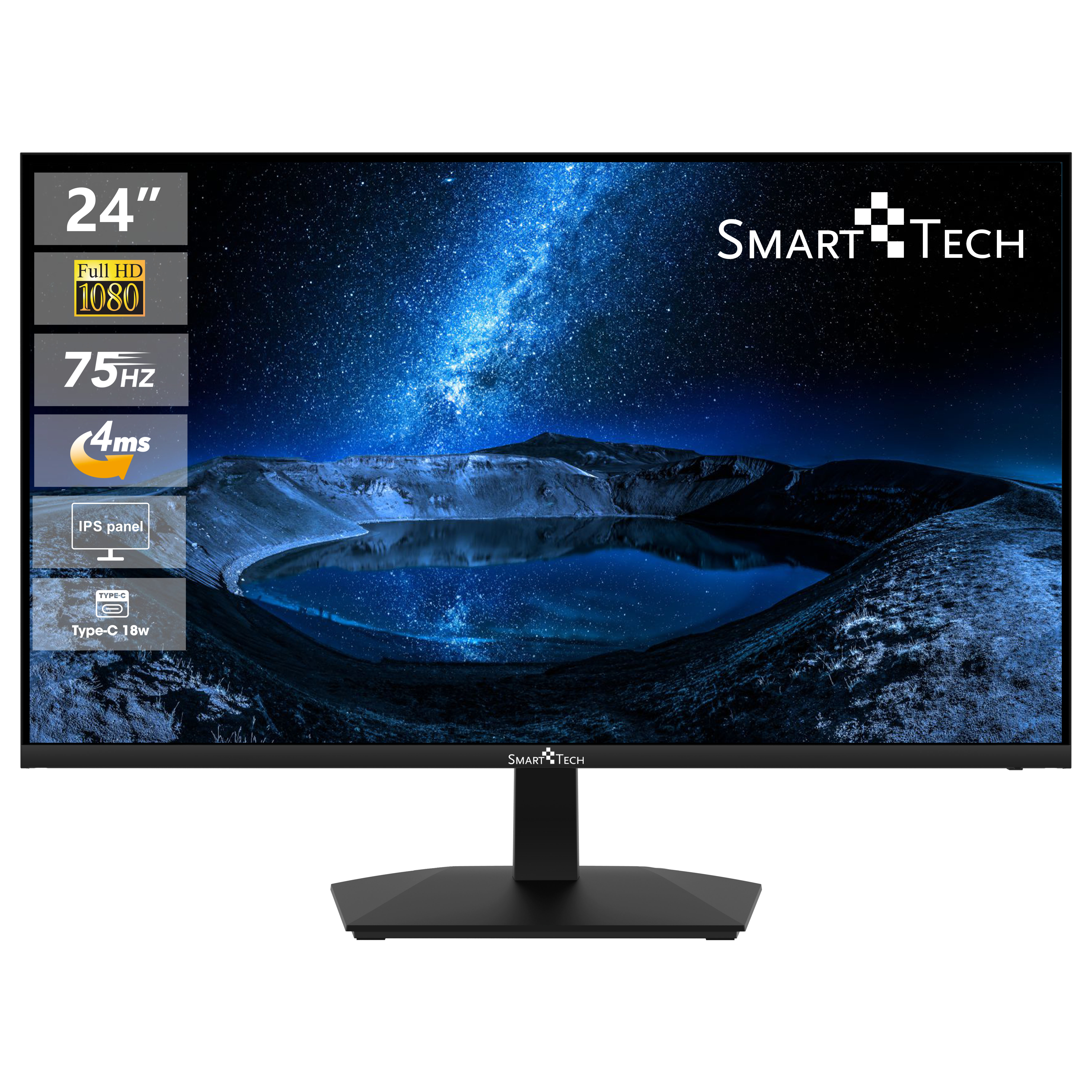 75HZ TECH 238N01FIF 23,8 ms Monitor Full-HD Business Zoll , SMART (4 Reaktionszeit )