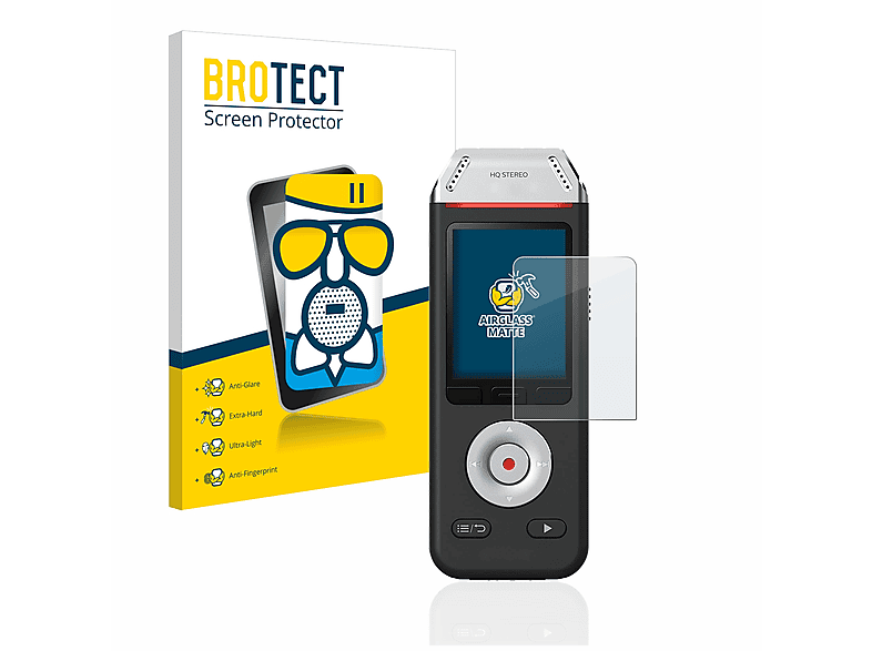 BROTECT Airglass matte Schutzfolie(für Philips VoiceTracer DVT2810)