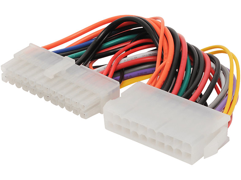 KABELBUDE 24-pol. auf 20-pol. ATX Stromkabel-Adapter, 0,15m, Stromkabel, 0,15 m