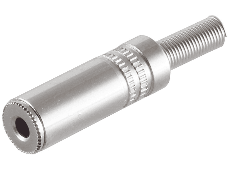 KABELBUDE Klinkenkupplung Stereo 3,5mm, Metall Klinke | TV-Kabel & Stromversorgung