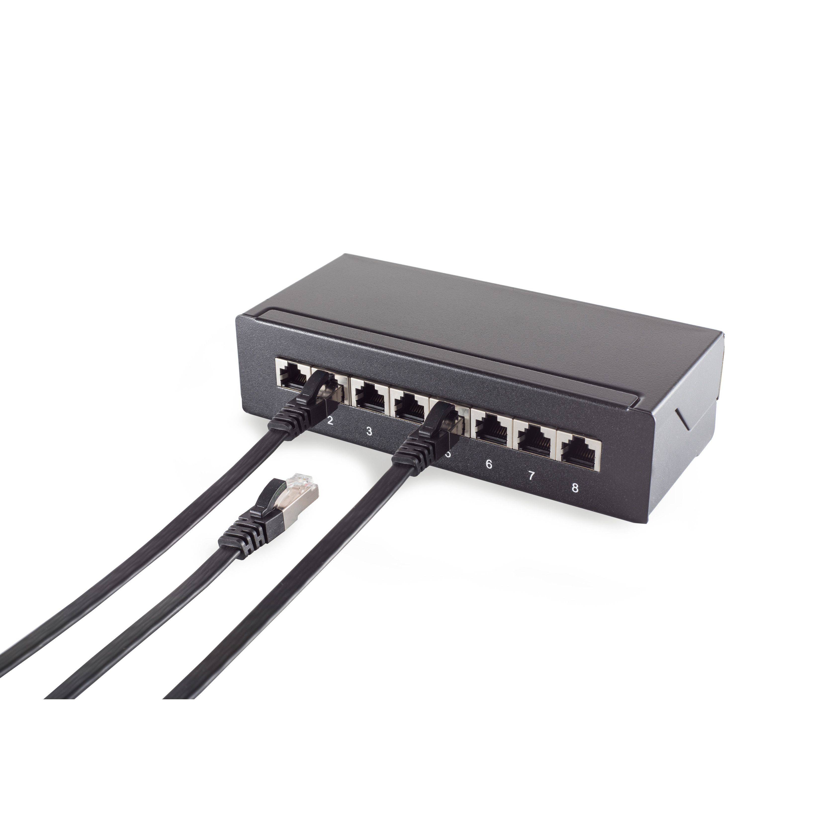 slim 6 KABELBUDE Patchkabel-Flachkabel Ethernet-Flachkabel, 1 m 1m, U/UTP cat.