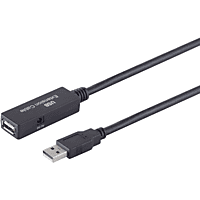 S/CONN MAXIMUM CONNECTIVITY USB Verlängerung, AKTIV, USB 2.0, 480Mbps, 10,0m USB Kabel