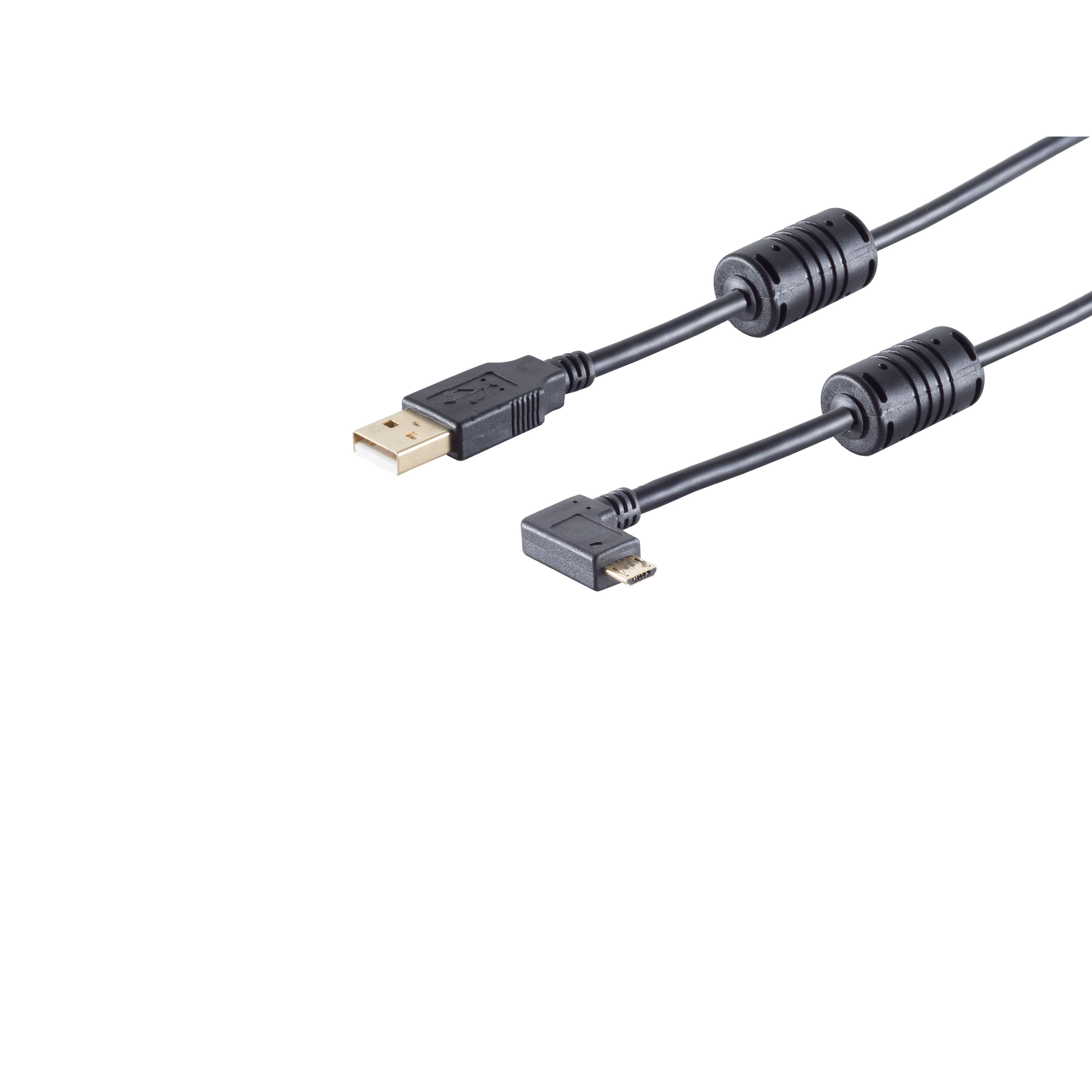 rechts Micro Winkel 90° A - B S/CONN 1m USB CONNECTIVITY MAXIMUM Stecker USB Kabel