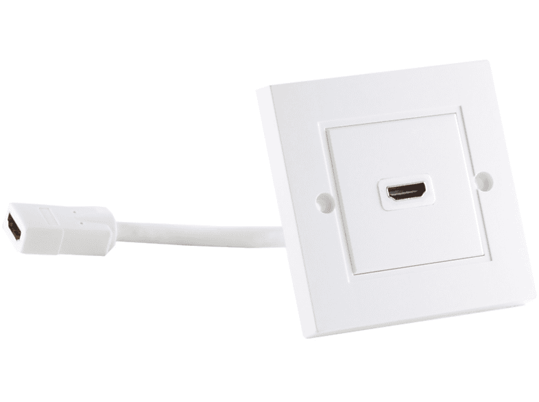 KABELBUDE HDMI Wanddose 1xHDMI Buchse mit Kabelverlängerung Umschalter & Verteiler