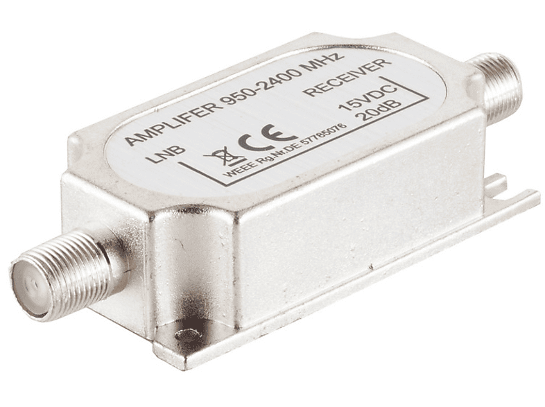 Antennenverstärker DVB-C DVB-T DVB-T2 2x 20dB Mit Pegelsteller I - Foto 3