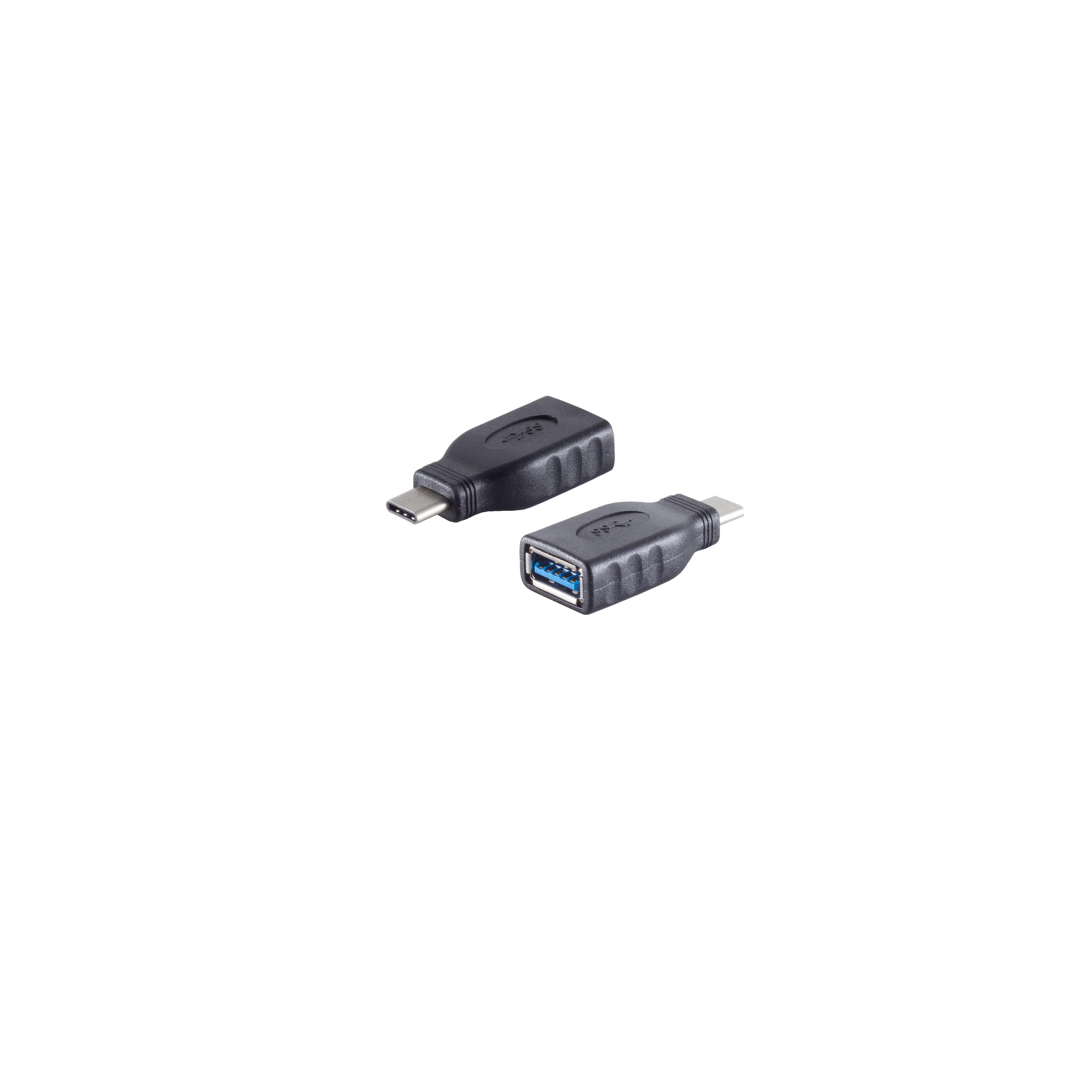 KABELBUDE Adapter, USB 3.1 3.0 USB-C Buchse Adapter - A C St. USB