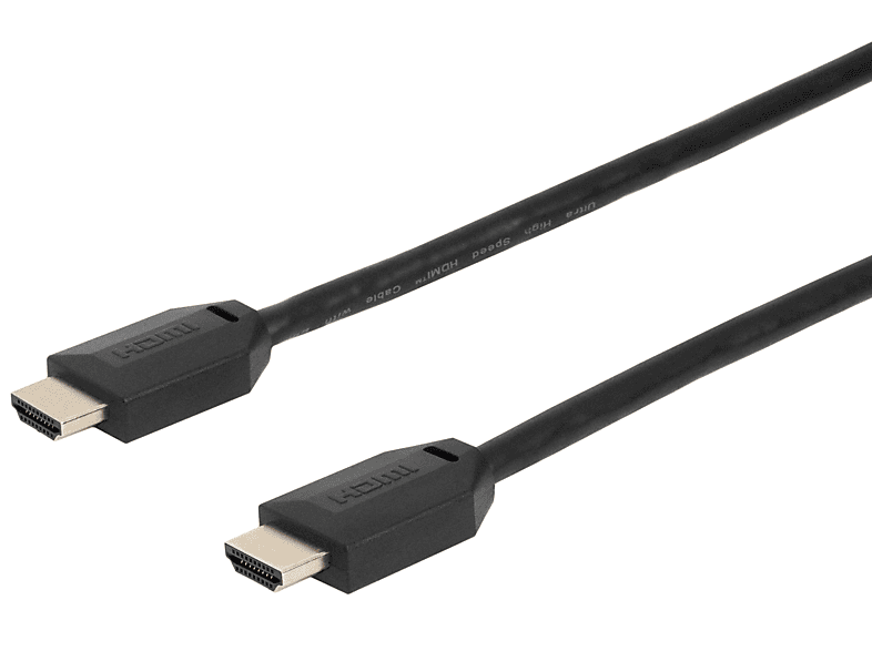 10K, Ultra Kabel, HDMI PVC, 0,5m HDMI Kabel KABELBUDE schwarz,