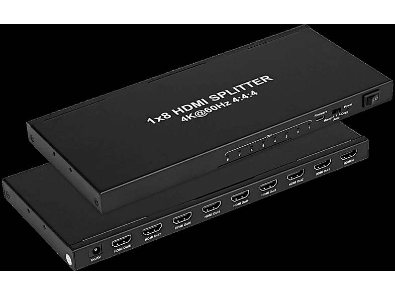 KABELBUDE HDMI Verteiler 1x IN – 8x OUT, 4K2K 60Hz Umschalter & Verteiler