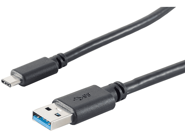 KABELBUDE USB Kabel 3.0 A Stecker - USB 3.1 C Stecker 3m USB Kabel