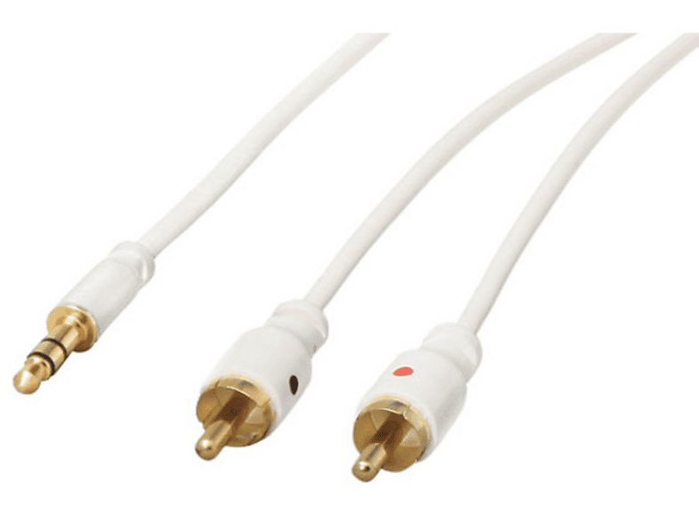 Kabel ws, Mini-St. Klinke - KABELBUDE 2x 1,5m 3,5mm Cinchstecker Rund
