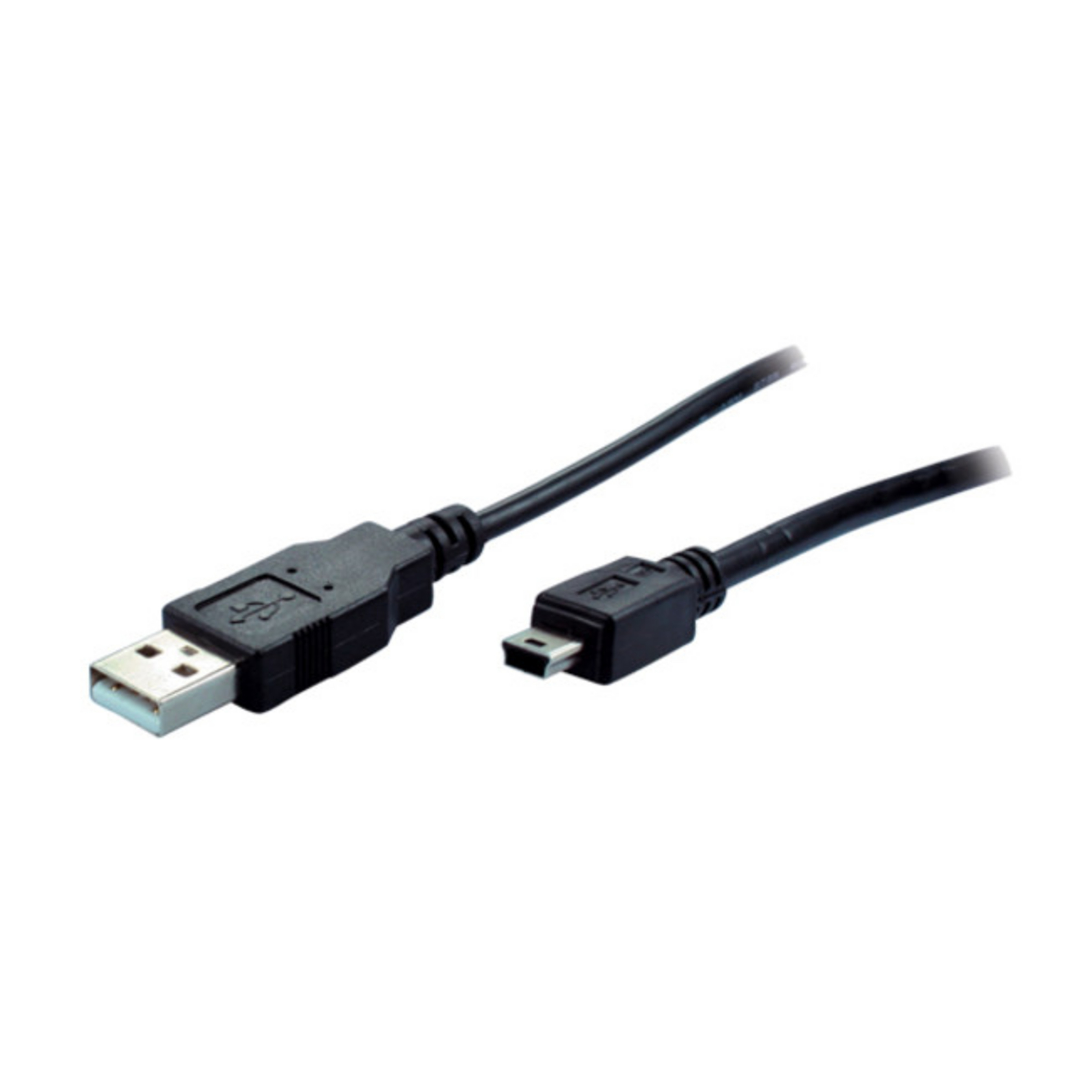 Ein schwarzes HDMI-Kabel mit zwei Steckern, einer für das Gerät und einer für das Display.