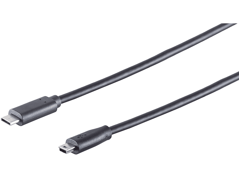 KABELBUDE USB Kabel, 3.1 C-Stecker Kabel 2.0 USB 5p 1m Mini - B-St
