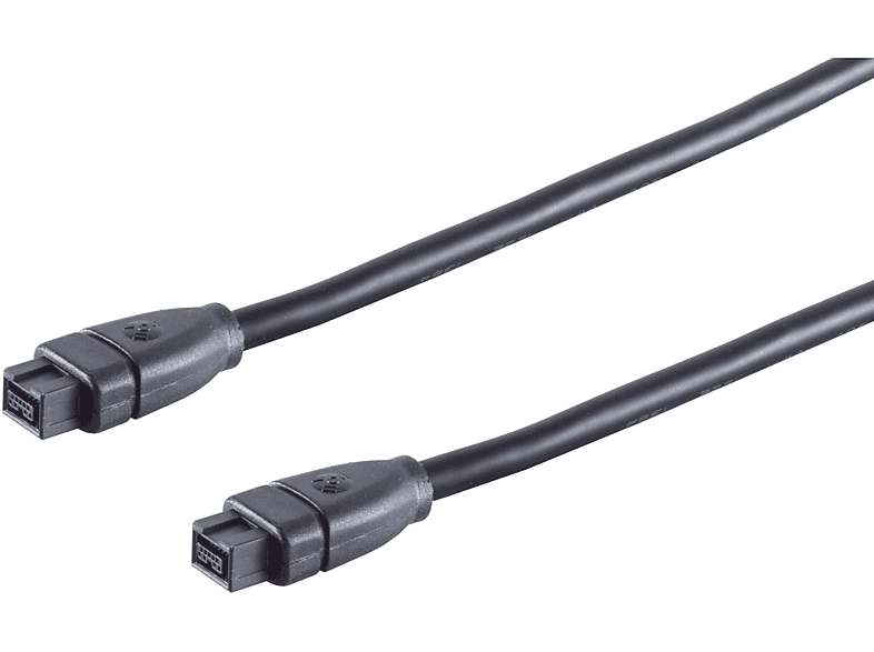 KABELBUDE FireWire-Kabel IEEE 1394B 9pol St/9pol St 3m FireWire Kabel, Schwarz