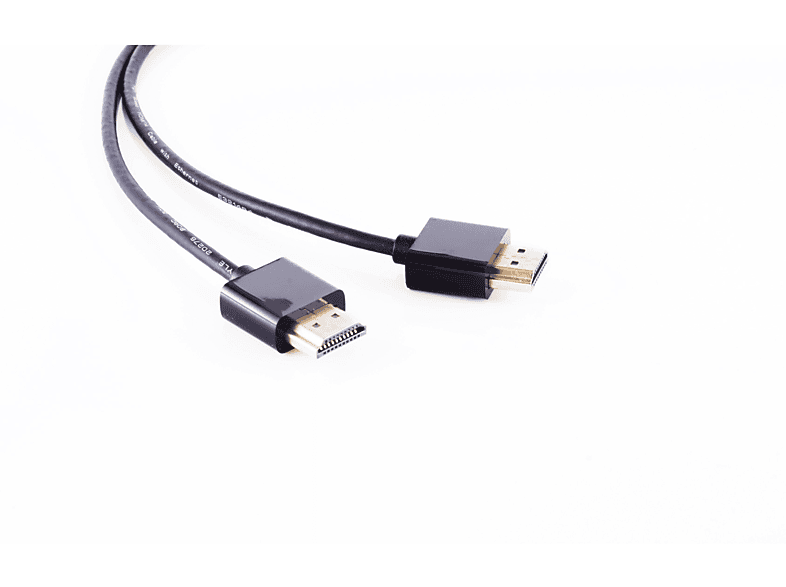 KABELBUDE HDMI A-Stecker / HDMI A-Stecker extra dünn 2m HDMI Kabel