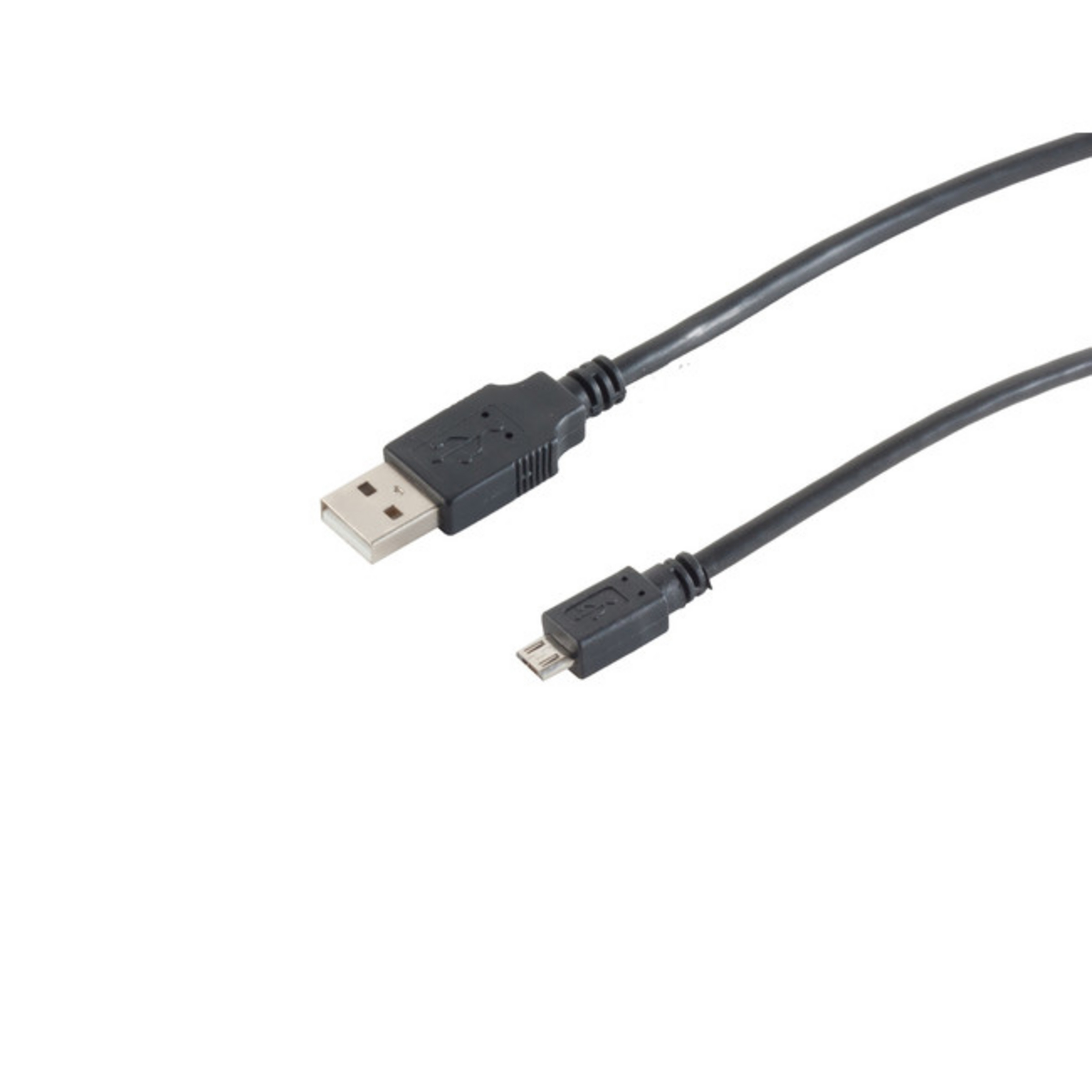 USB-A-St./USB-B 2.0 Schwarz m, Lade-Kabel 3 KABELBUDE St. MICRO USB FAST 3m, Kabel,