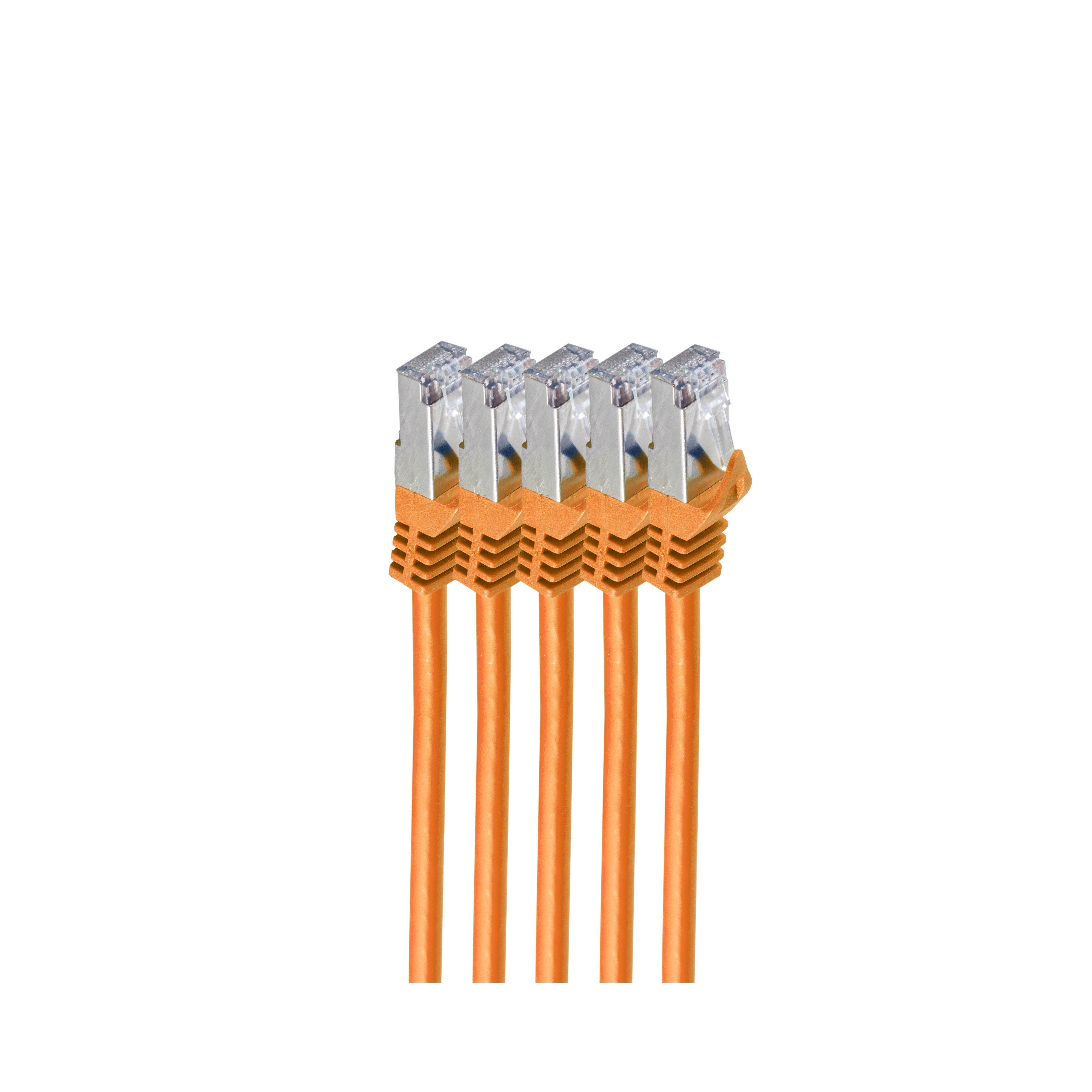 m. RJ45 SHIVERPEAKS PIMF Patchkabel 3 7 CAT Rohkabel orange 3m, m Patchkabel,