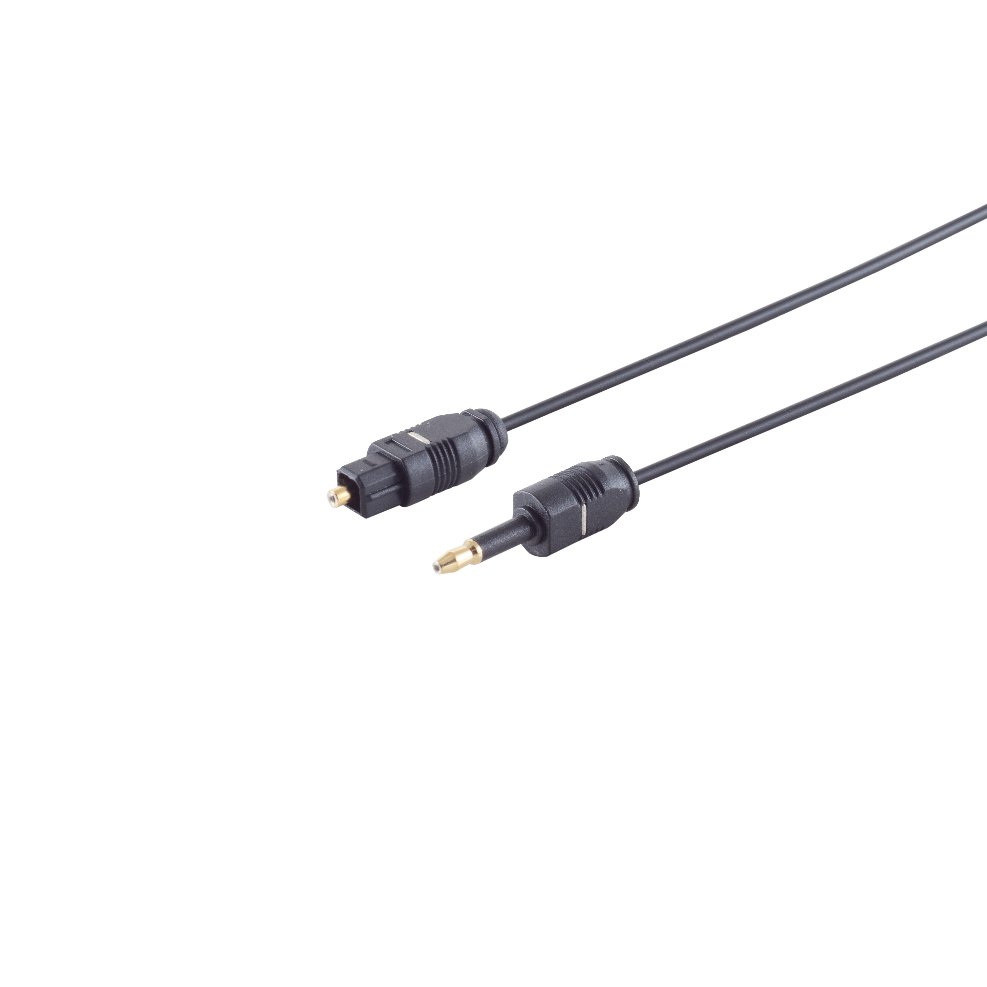 S/CONN MAXIMUM CONNECTIVITY LWL-Kabel 2,2mm, Audio/Video Opti-St. Toslink-St./3,5mm 1m Kabel