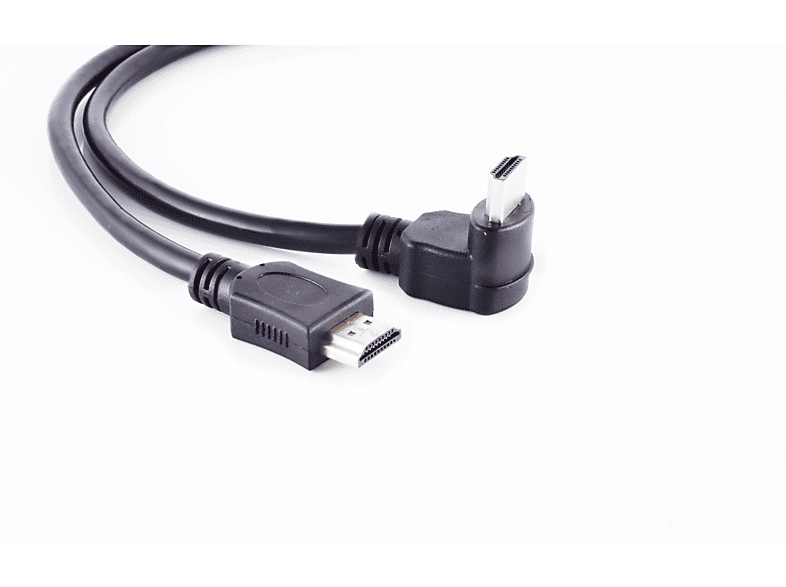 KABELBUDE HDMI A-St. Winkel/HDMI A-St.Abgang unten HEAC 1m HDMI Kabel | HDMI Kabel & Zubehör