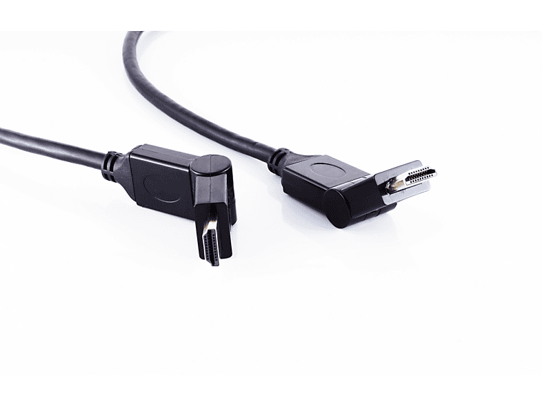 KABELBUDE HDMI A-Stecker/HDMI A-Stecker winkelbar HEAC 5m HDMI Kabel