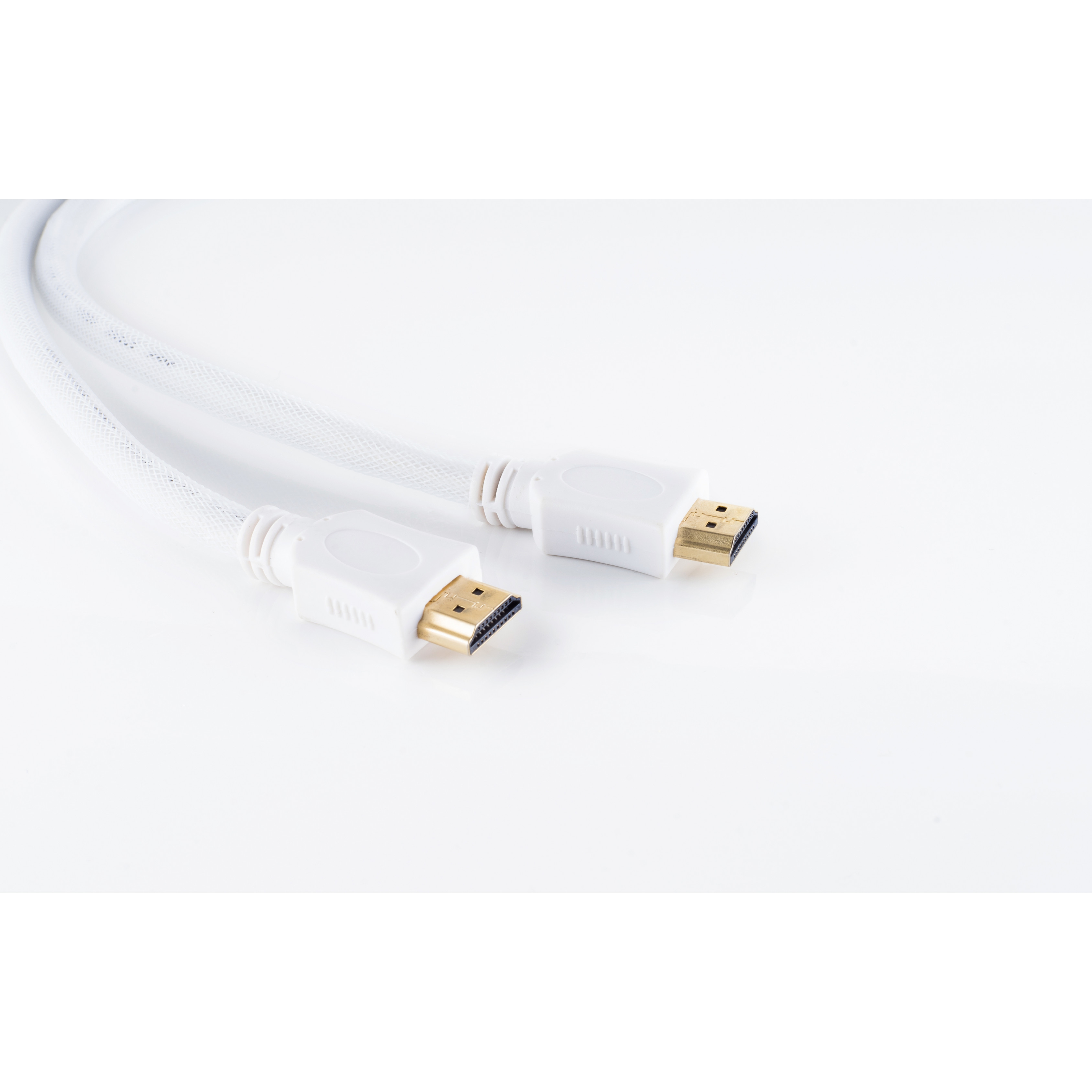 Kabel A-St. HEAC KABELBUDE 1,5m HDMI Nylon weiß A-St. / HDMI verg. HDMI