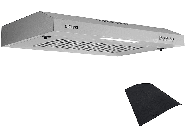 CIARRA CBCB6903 Campanas Extractoras Cocina 60cm 220m³/h 75W 3 Velocidades  de Extracción Luz LED Extractor Cocina Recirculación con Filtro de Carbón  CBCF001 : : Grandes electrodomésticos