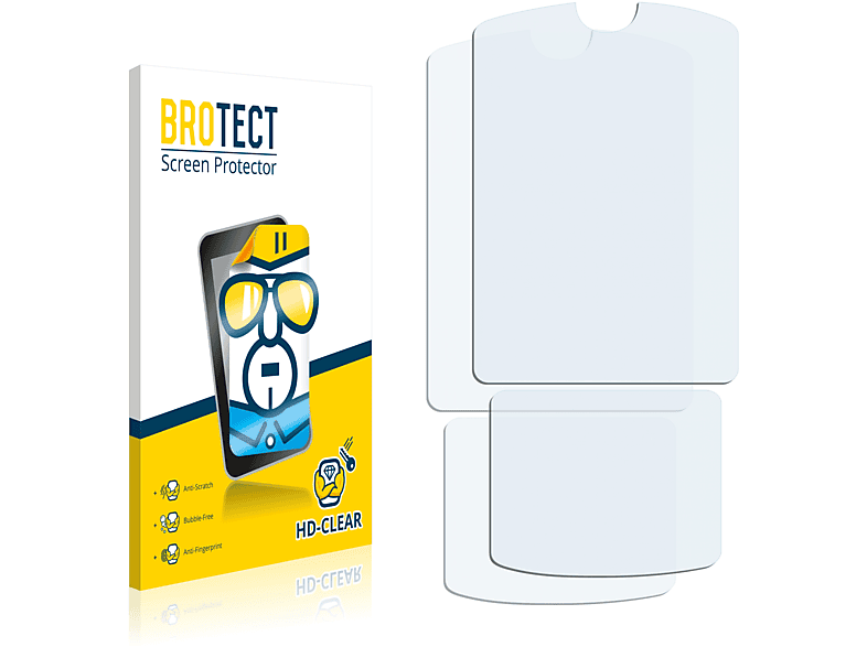 BROTECT 2x klare Schutzfolie(für Motorola Razr V3xx)