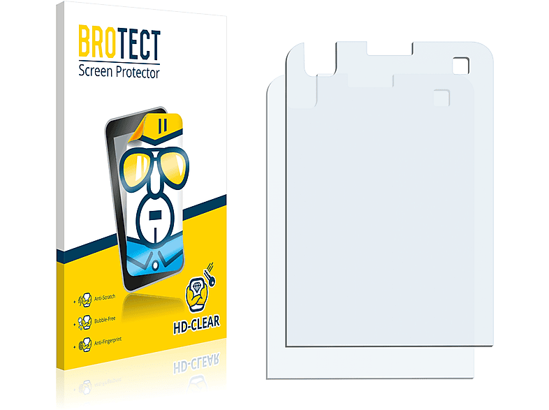 BROTECT 2x klare Schutzfolie(für Nokia 6220 classic)