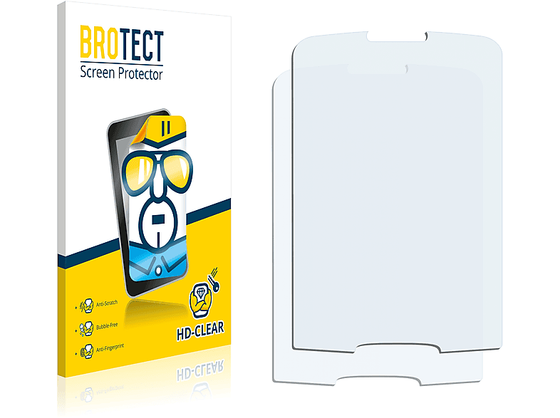 BROTECT 2x klare 8600 Nokia Schutzfolie(für Luna)