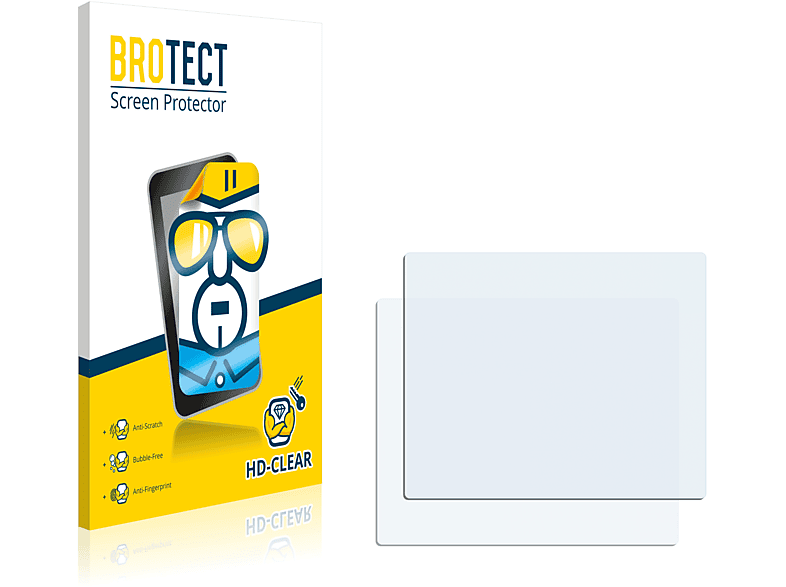 2x Fujifilm S6500fd) FinePix BROTECT Schutzfolie(für klare