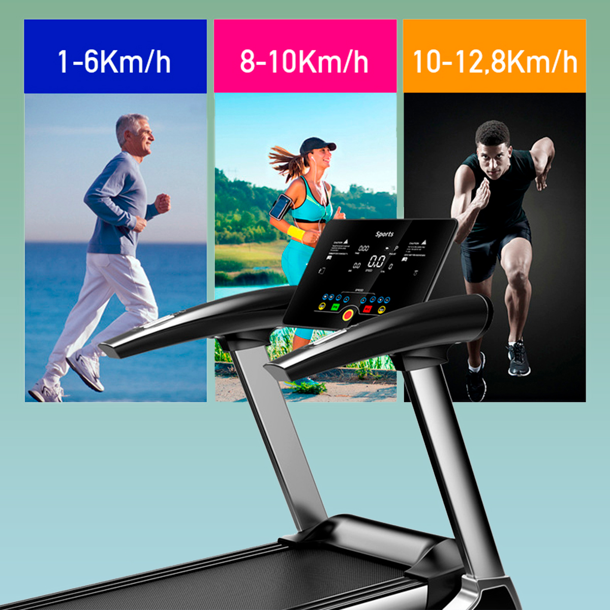 T4S Loopband met 10 touchscreen - Opvouwbaar & Slimme Functies